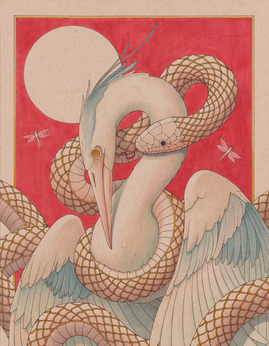 Snake & Heron