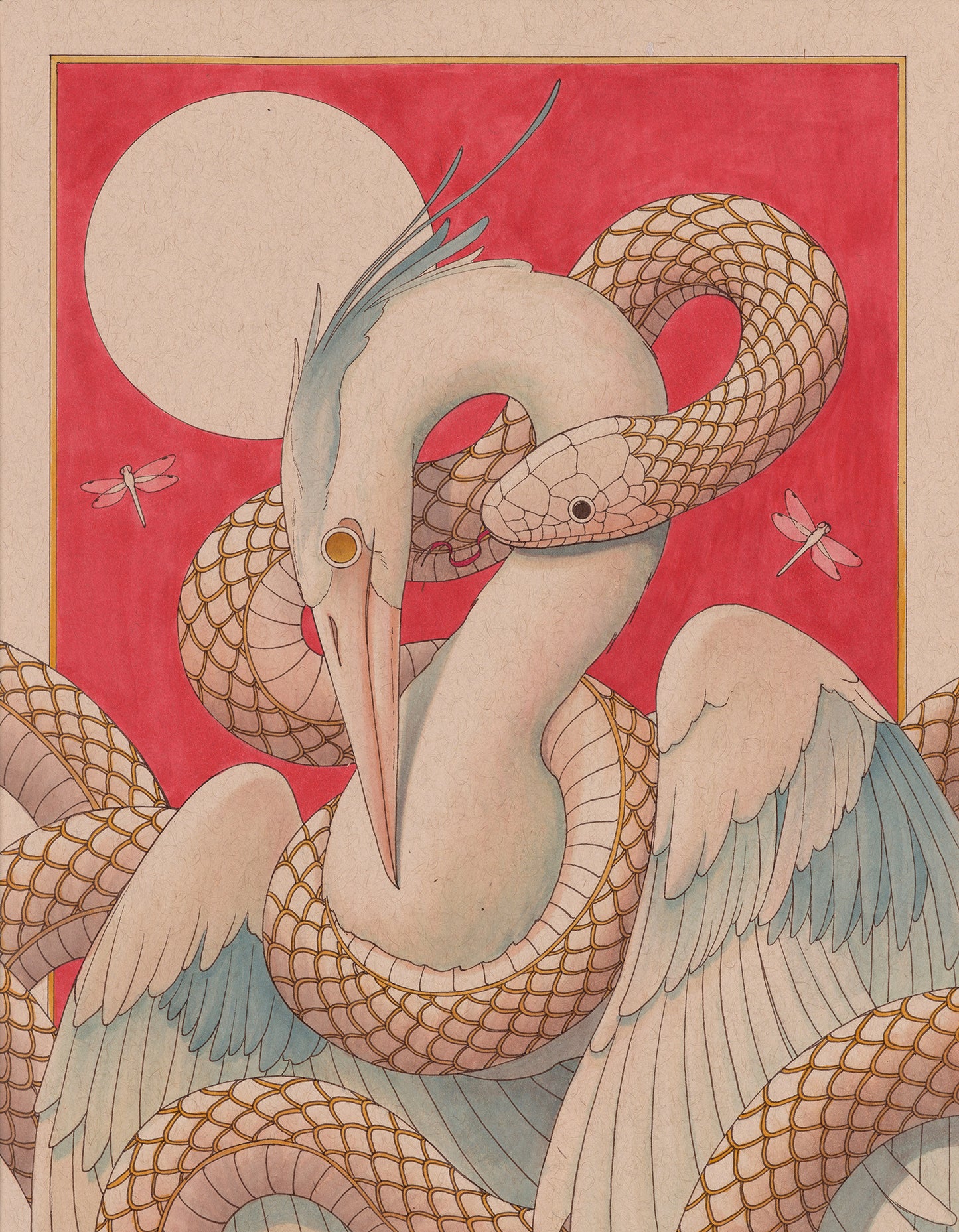 Snake & Heron