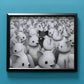 Framed Maximum Bearage edition of Luke Chueh's Crowded